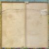 A painting of Field of Larkspur, 30 x 30 x 2 inches with a wire hanging from it.