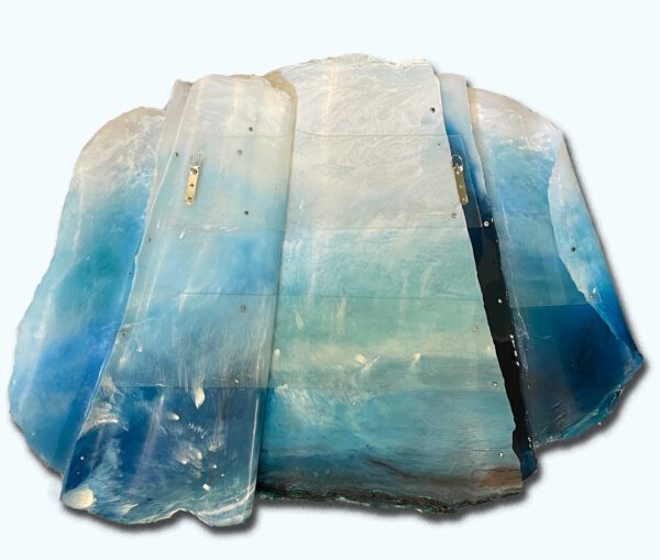 Abandon Ship, epoxy and abaca sculpture, 45W x 33 H x 2.5 D - Image 2