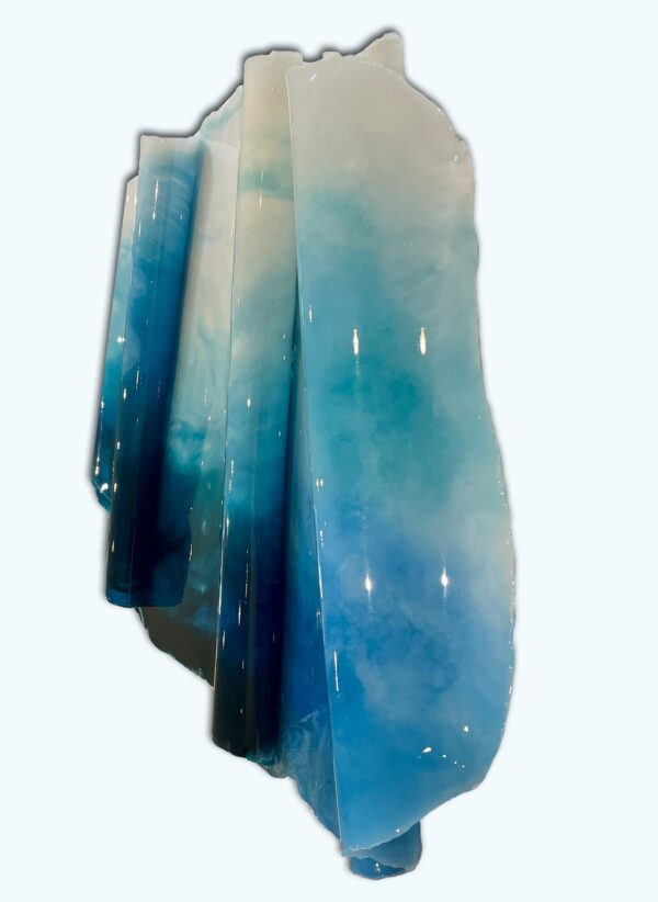 Abandon Ship, epoxy and abaca sculpture, 45W x 33 H x 2.5 D - Image 3