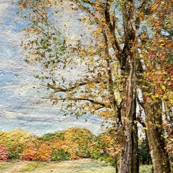 Autumn Afternoon, River Road, MA. 40 x 30 x 2 inches. - Image 2