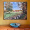 Autumn Afternoon, River Road, MA. 40 x 30 x 2 inches. - Image 5