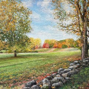 Autumn Afternoon, River Road, MA. 40 x 30 x 2 inches.