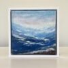 Fog Warnings, 7 x 7 x 1 inches, white floater frame.